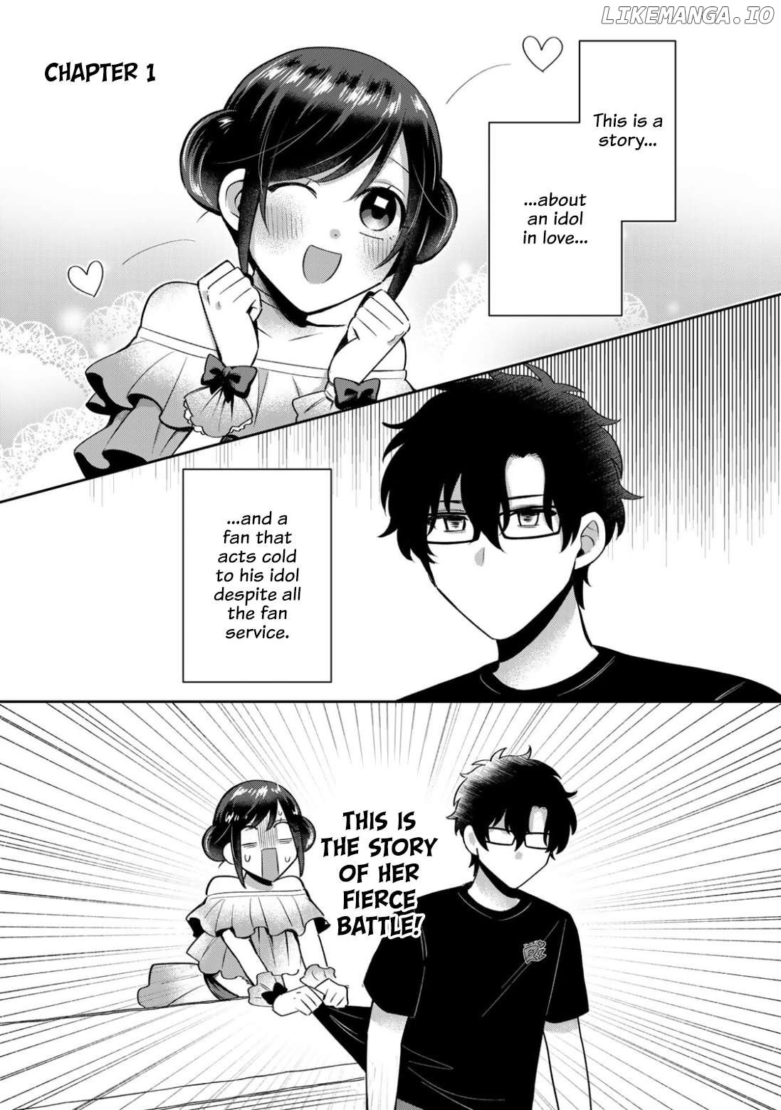 Fan ni Gachikoi Suru Idol to, Idol ni Shiotaiou na Fan. Chapter 1 - page 1