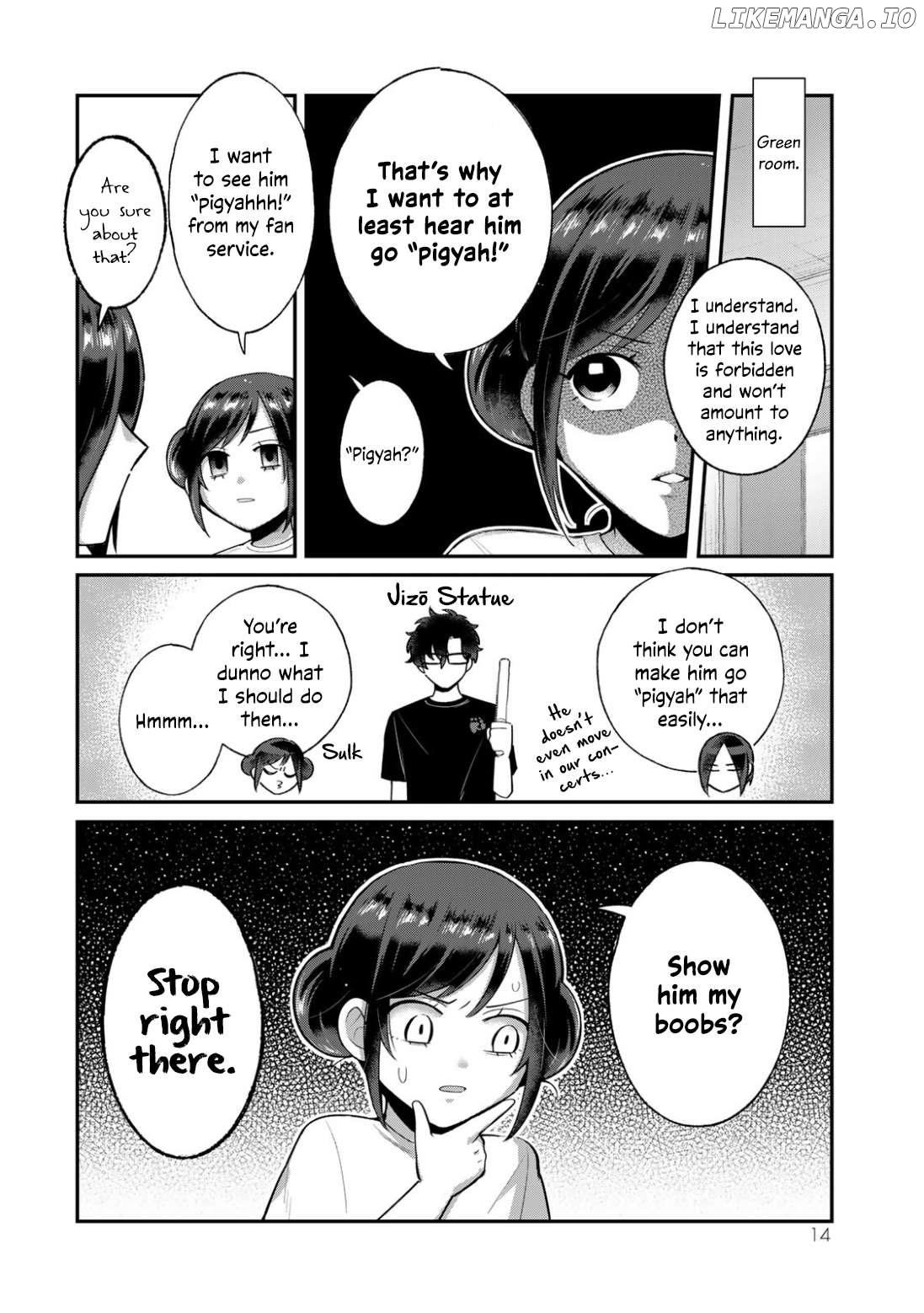 Fan ni Gachikoi Suru Idol to, Idol ni Shiotaiou na Fan. Chapter 1 - page 12