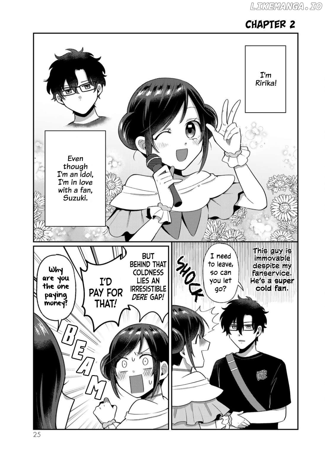 Fan ni Gachikoi Suru Idol to, Idol ni Shiotaiou na Fan. Chapter 2 - page 1