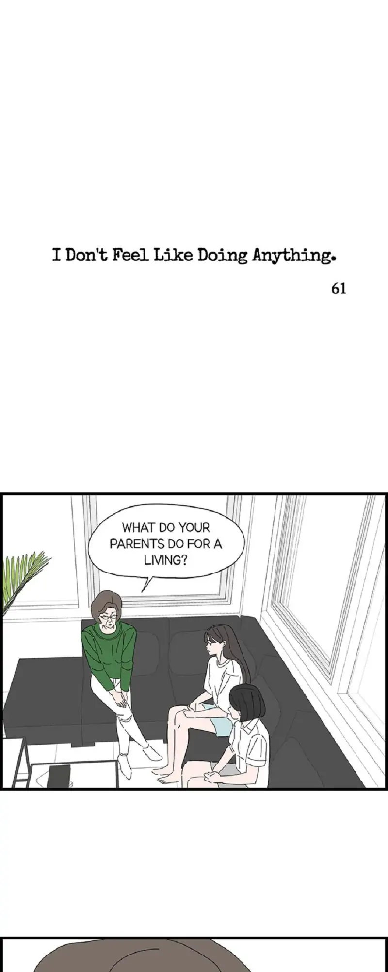 I Don't Feel Like Doing Anything Chapter 61 - page 1
