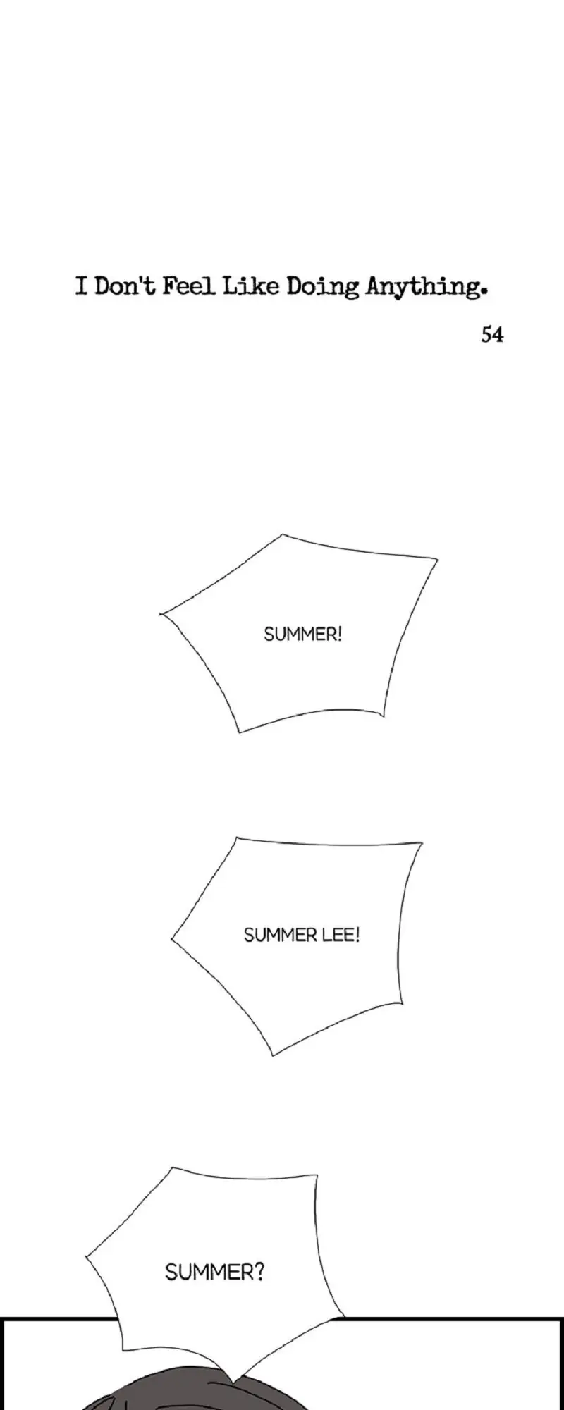 I Don't Feel Like Doing Anything Chapter 54 - page 1