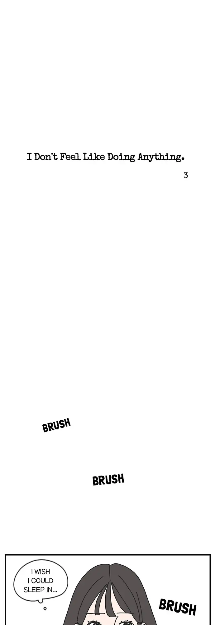 I Don't Feel Like Doing Anything Chapter 3 - page 1