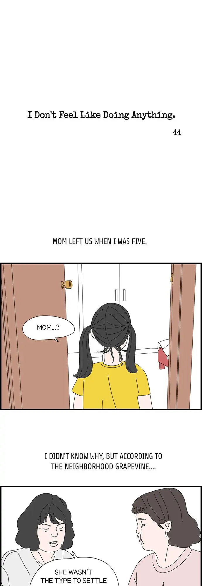 I Don't Feel Like Doing Anything Chapter 44 - page 1