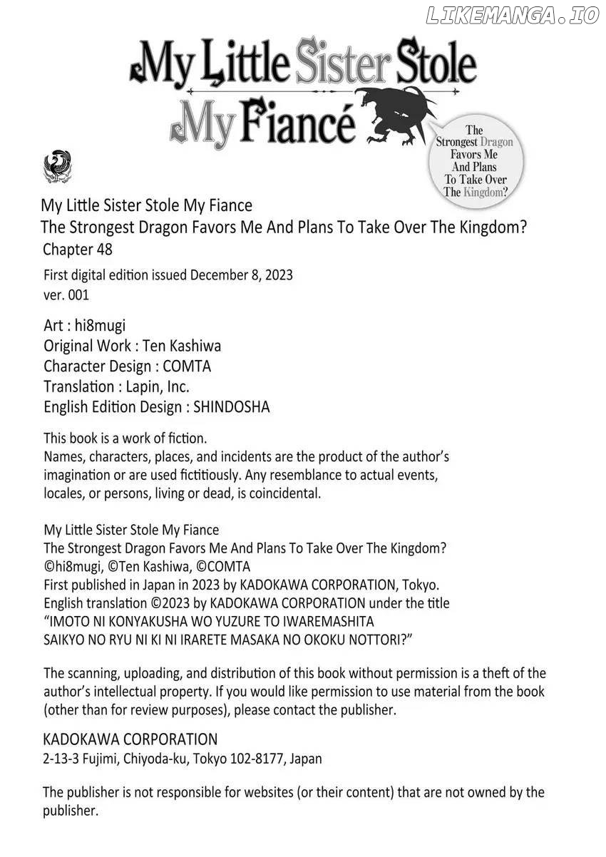 I was Told to Relinquish My Fiancé to My Little Sister, and the Greatest Dragon Took a Liking to Me and Unbelievably Took Over the Kingdom Chapter 48 - page 34