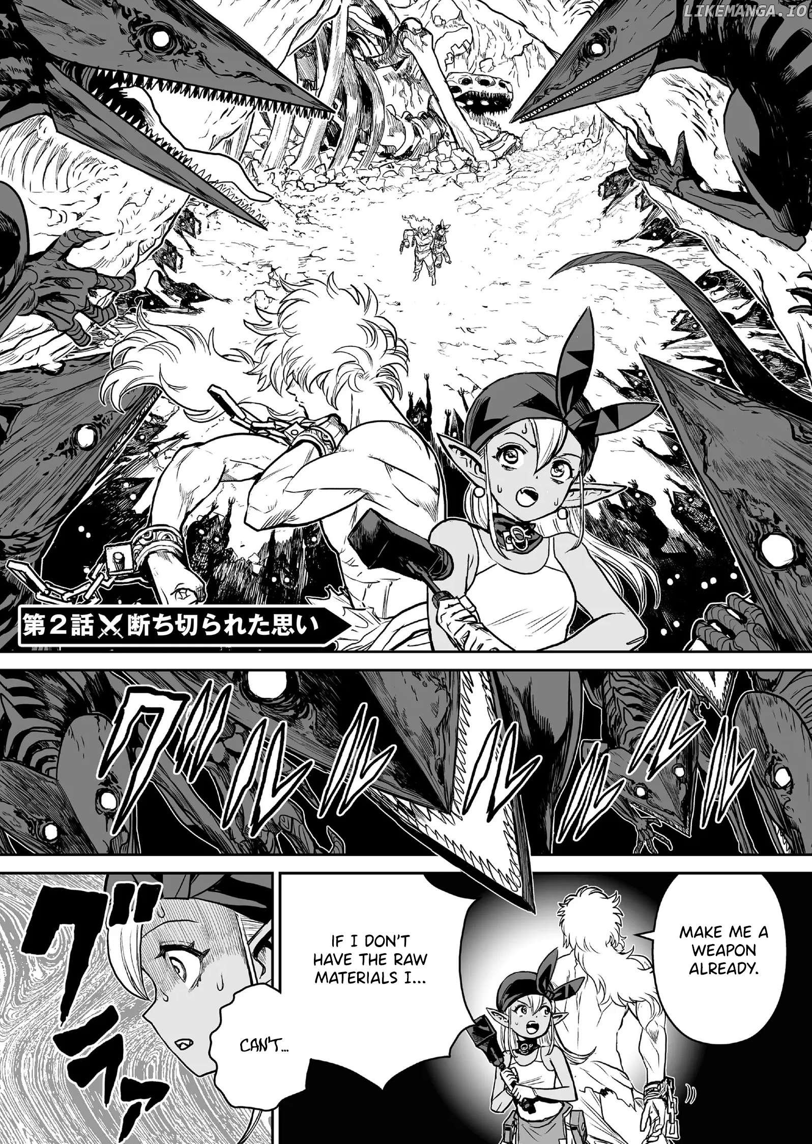 Abandoned: The Hero Who's So Strong He Breaks Every Weapon and The Elf Blacksmith Chapter 2 - page 1