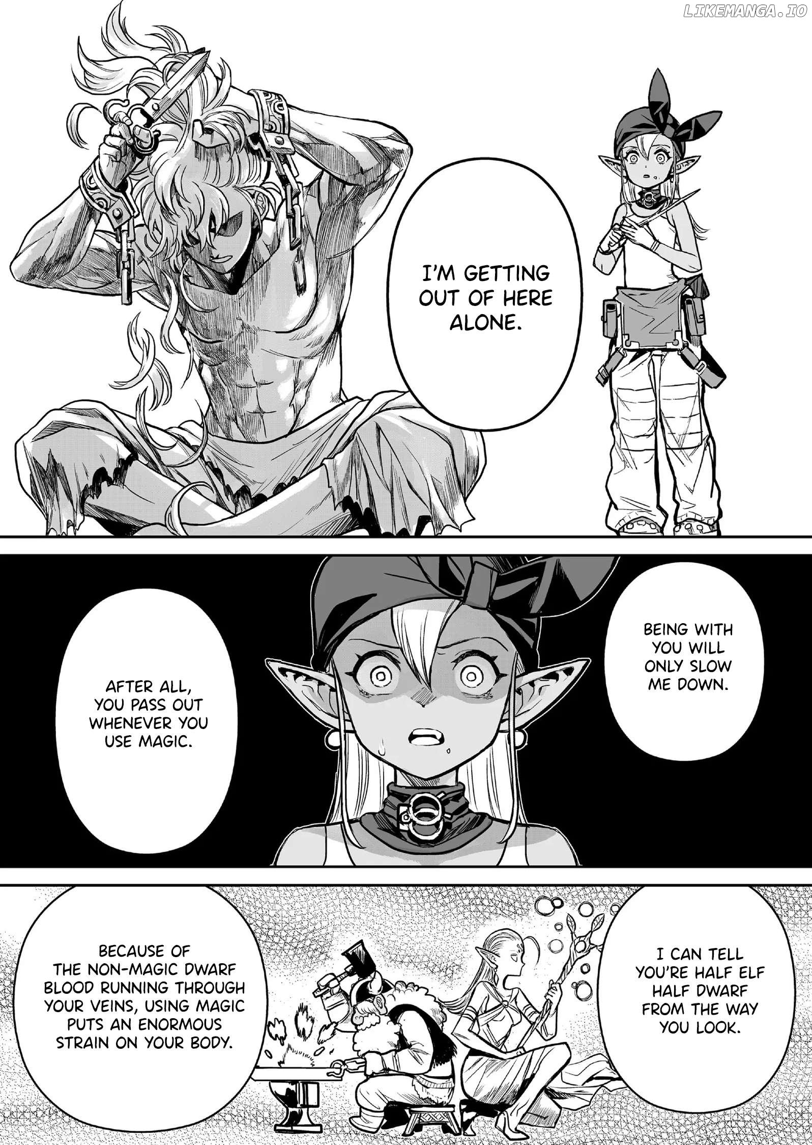 Abandoned: The Hero Who's So Strong He Breaks Every Weapon and The Elf Blacksmith Chapter 2 - page 9