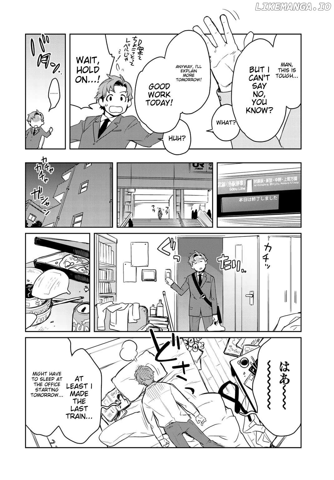 Isekai ni Kita Mitai Dakedo Dousureba Yoi no Darou: Shachiku SE no My Pace Boukenki Chapter 1 - page 6