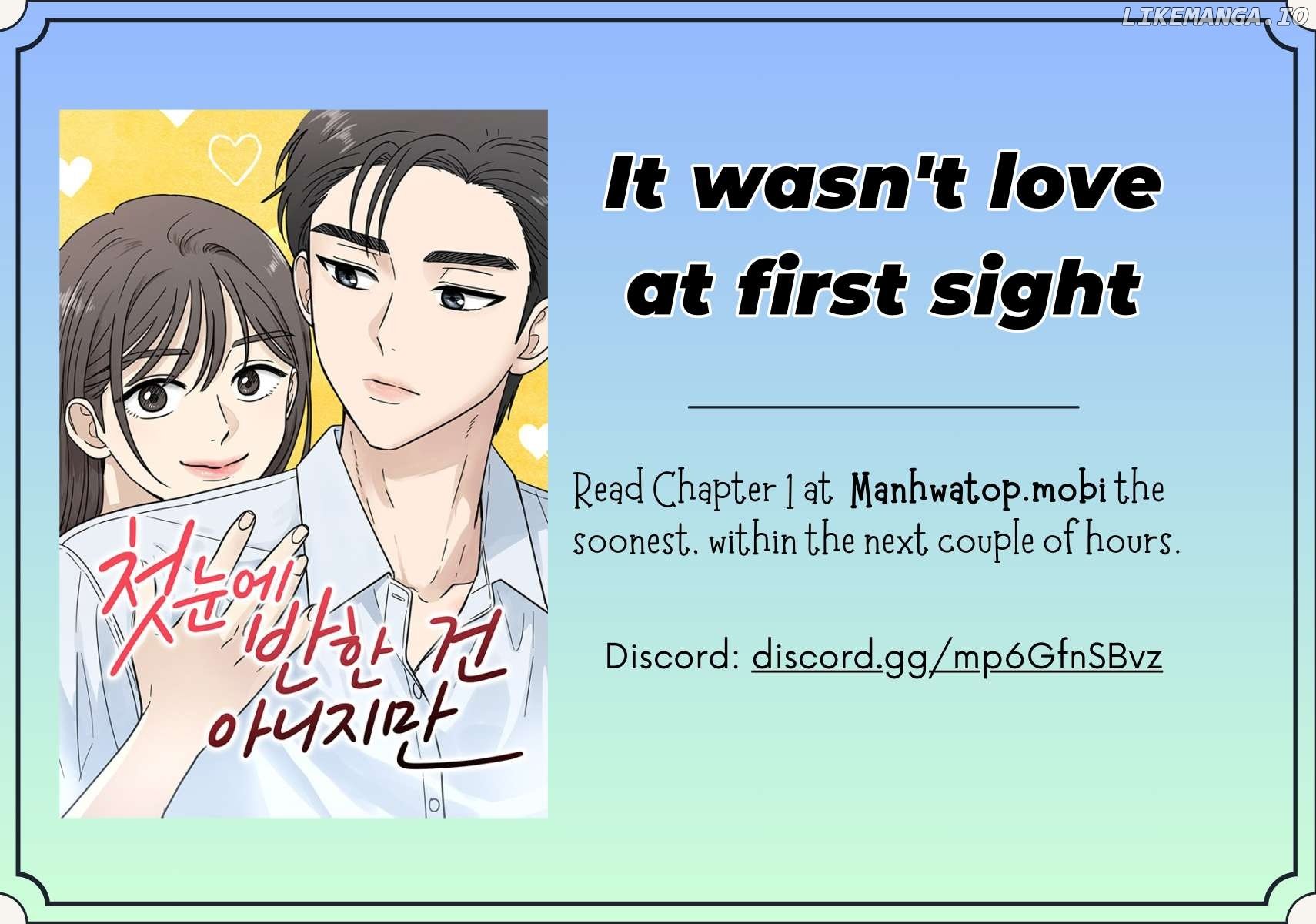 It Wasn’t Love At First Sight Chapter 0 - page 1