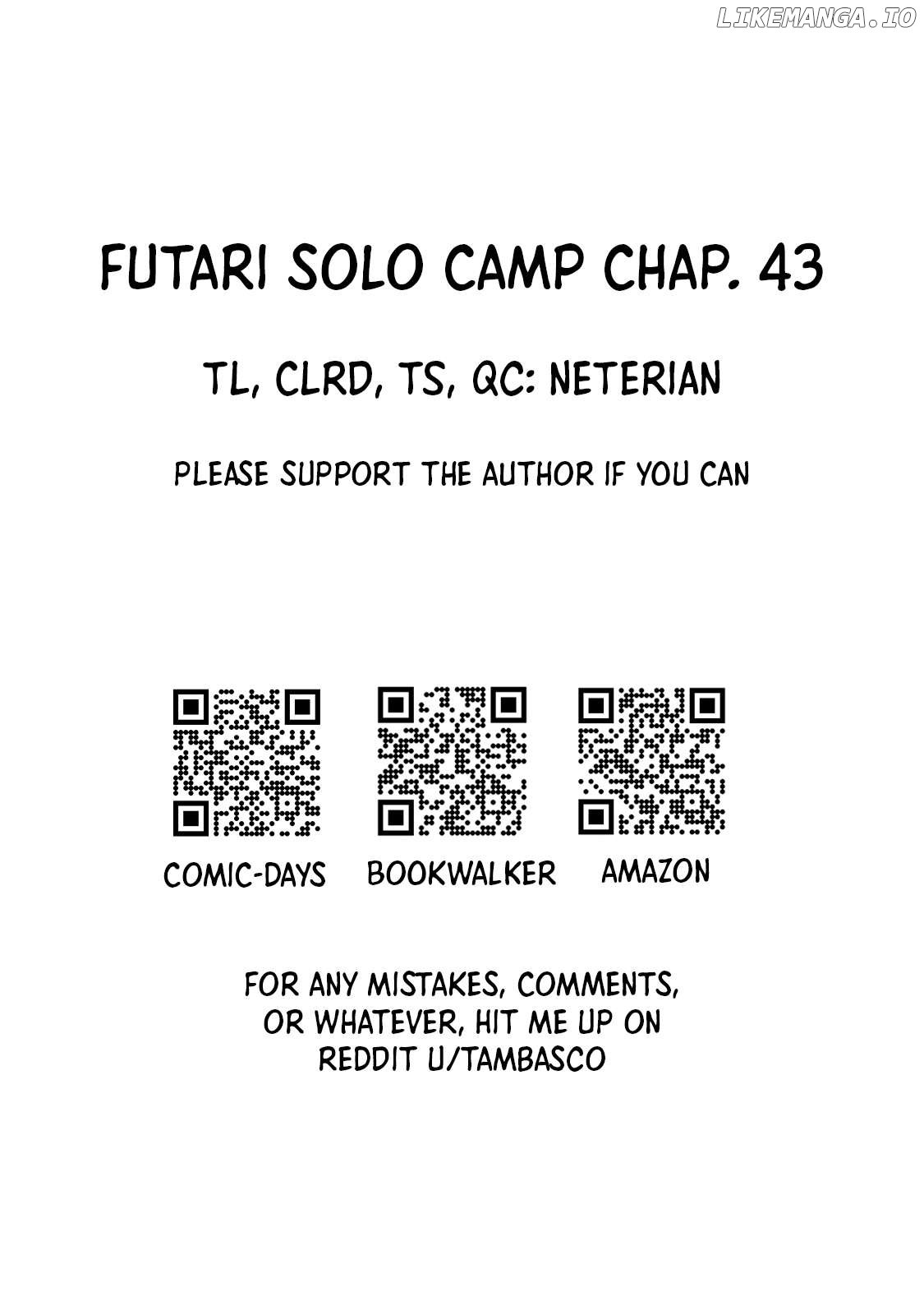 Futari Solo Camp Chapter 43 - page 25