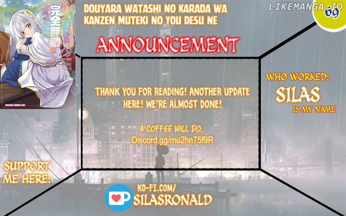 Douyara Watashi No Karada Wa Kanzen Muteki No You Desu Ne Chapter 69 - page 1