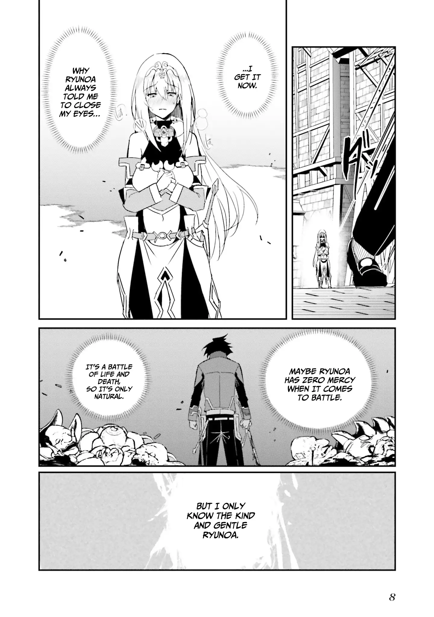 My childhood friend who I used to train swordsmanship with became a slave, so I, as an S-Rank adventurer decided to buy her and protect her. Chapter 8 - page 7