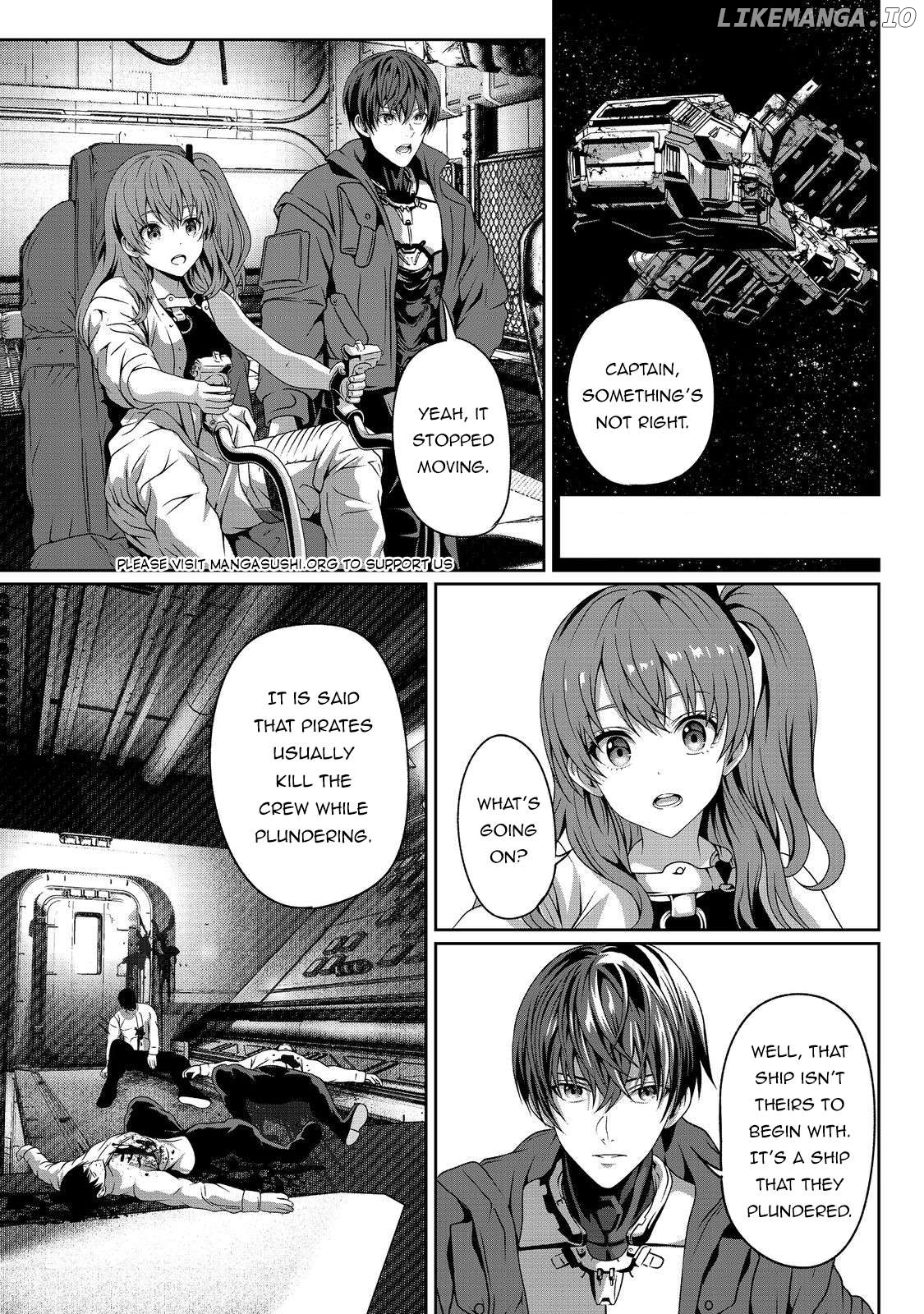 "Koko wa Makasete Sakini Ike!" wo shitai Shinitagari no Nozomanu Uchuu Gekokujou Chapter 5 - page 13