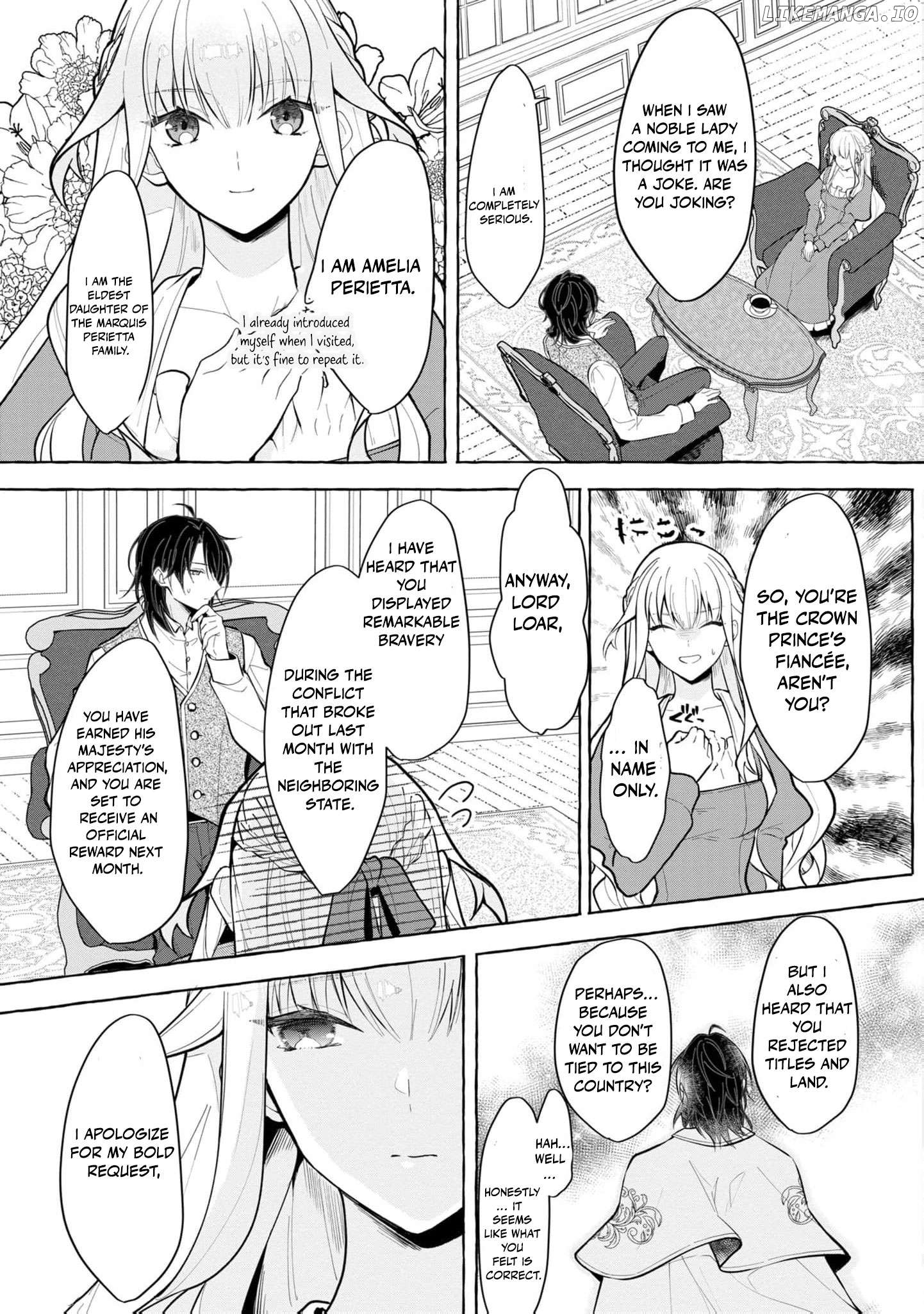 Konyakusha ni Sobahi to shite Riyousareru Kurai Nara Majutsushi-sama no Houshou to narimasu Chapter 1 - page 13