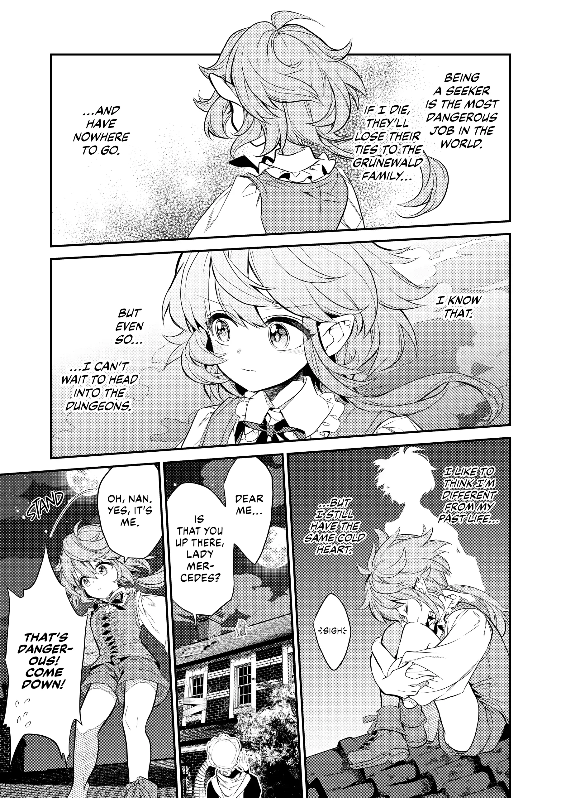 Kaketa Tsuki no Mercedes ~Kyuuketsuki no Kizoku ni Tensei Shitakedo Suterare Sounanode Dungeon wo Seihasuru~ @COMIC Chapter 3 - page 11