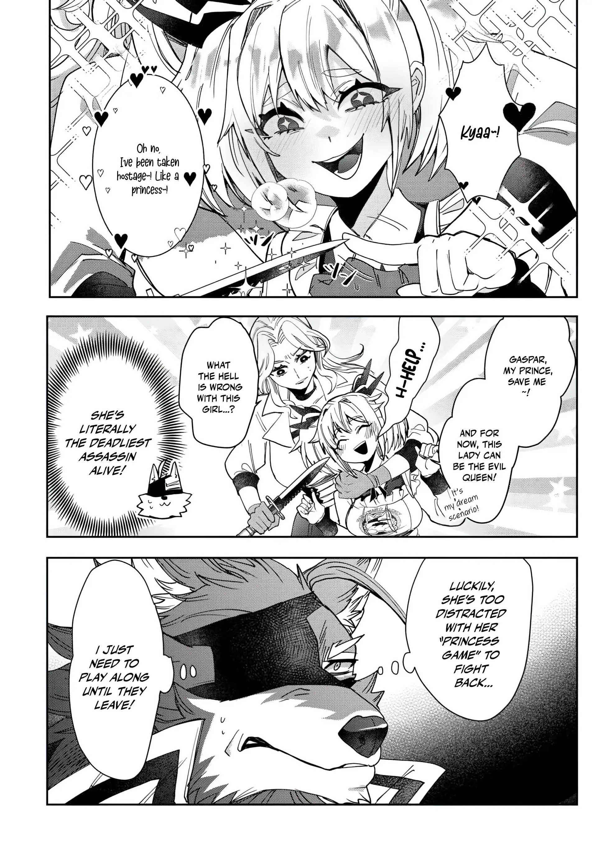 Oshikake Assassin-chan wa Outo Saikyou no Kanban Musume Chapter 2 - page 13