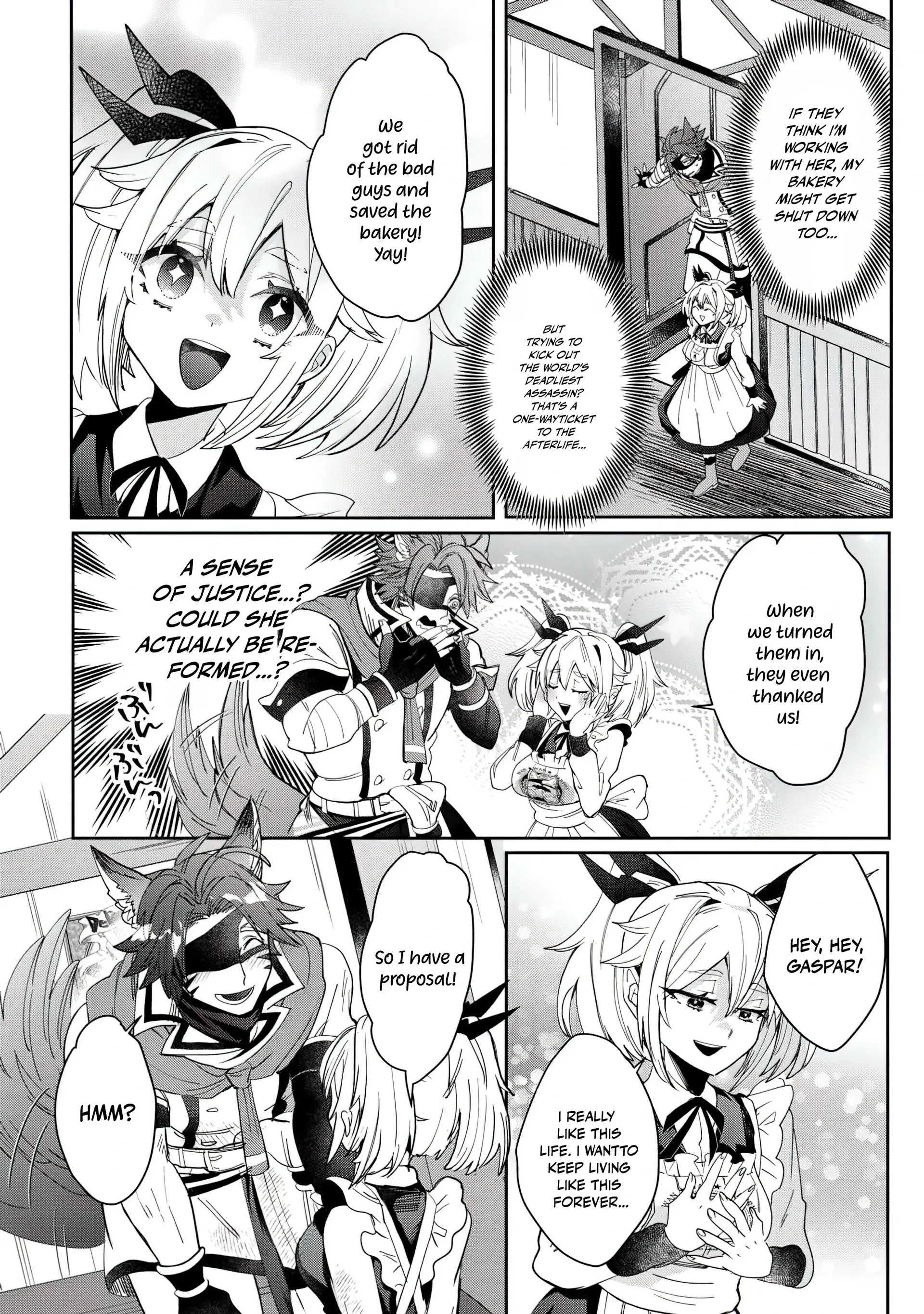 Oshikake Assassin-chan wa Outo Saikyou no Kanban Musume Chapter 2 - page 5