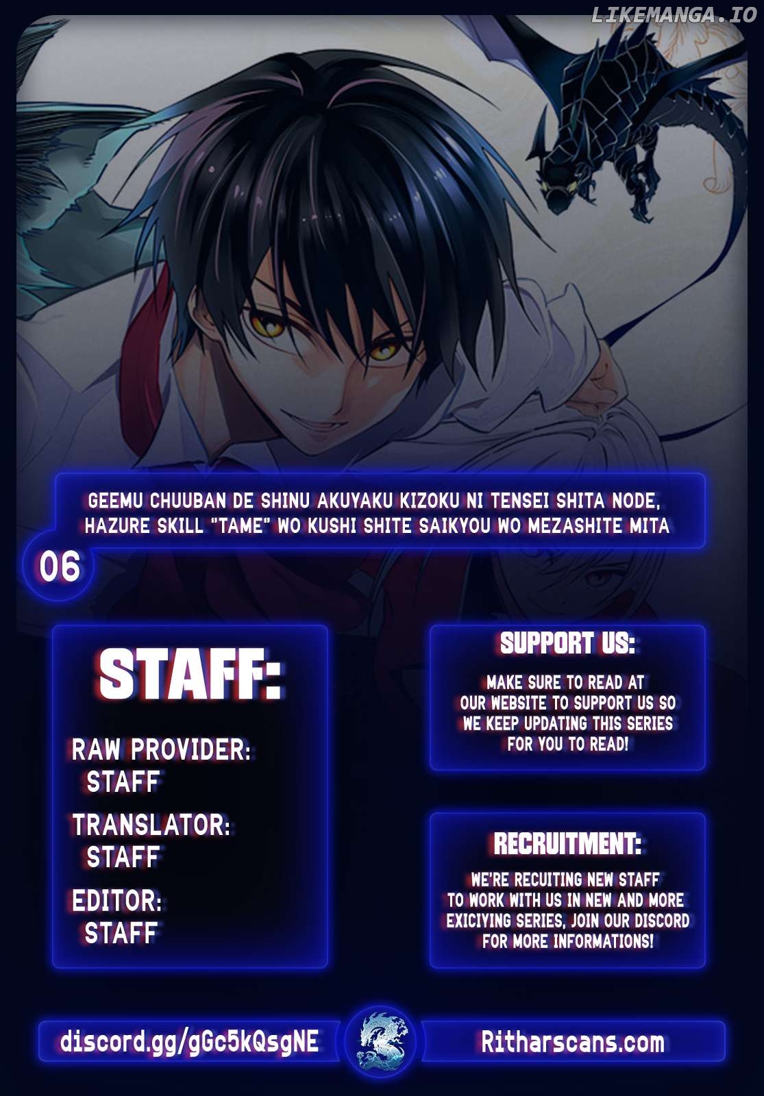 I Reincarnated as a Villainous Noble Who Died in the Mid Game, So I Used the Useless Skill “Tame” to Become the Strongest Chapter 6 - page 1