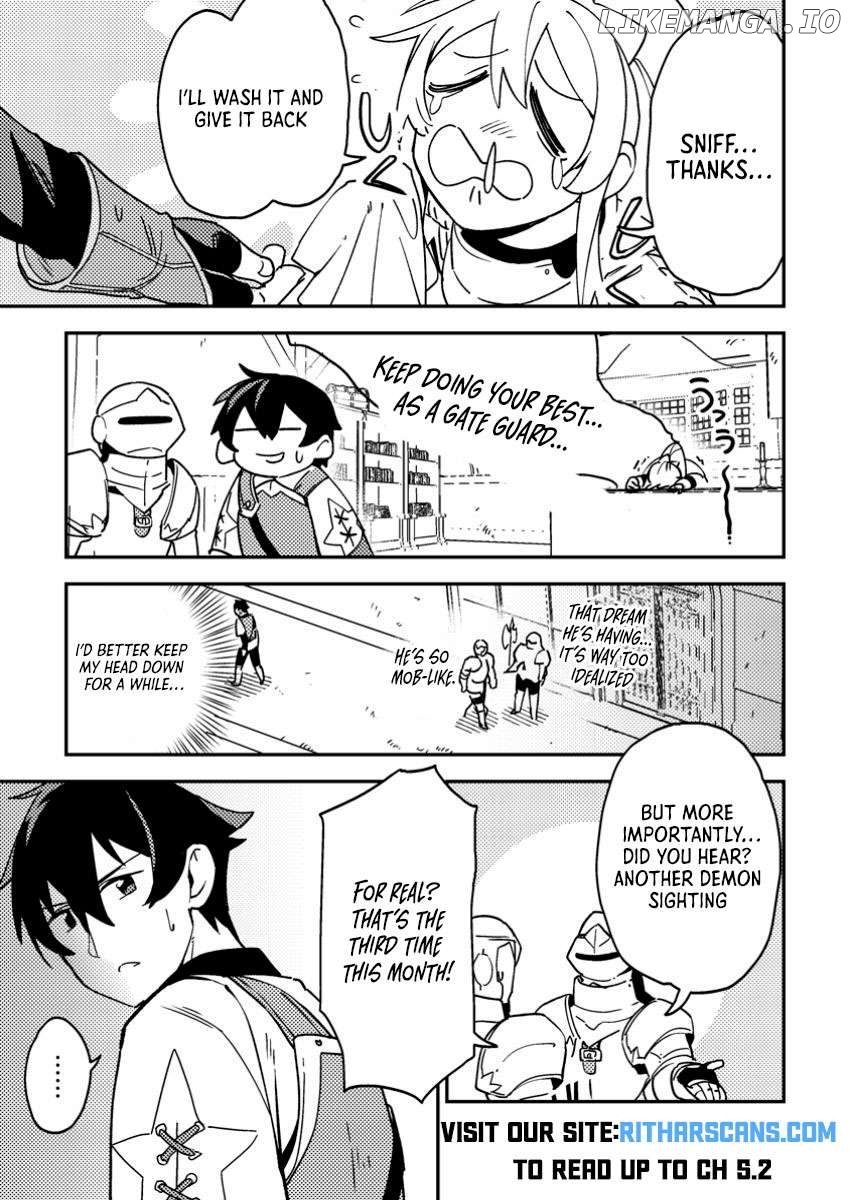 Game Chishiki de Saikyou ni Natta Mob Heishi wa, Shin no Jitsuryoku wo Kakushitai Chapter 4.1 - page 6