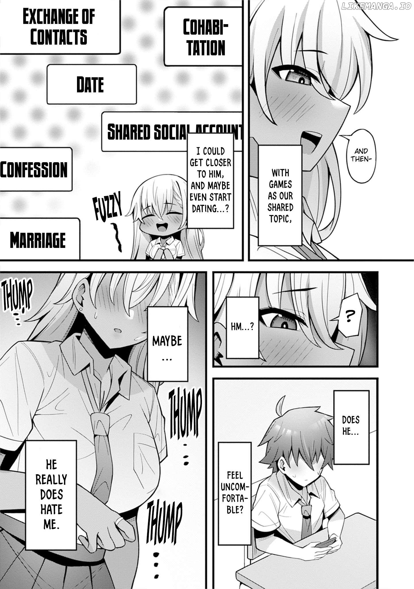 Uo Dekka – Kyonyuu Kyojiri Koushinchou Gyaru-chan wa Boku ni Koi Shiteru – Anthology Comic Chapter 2 - page 10