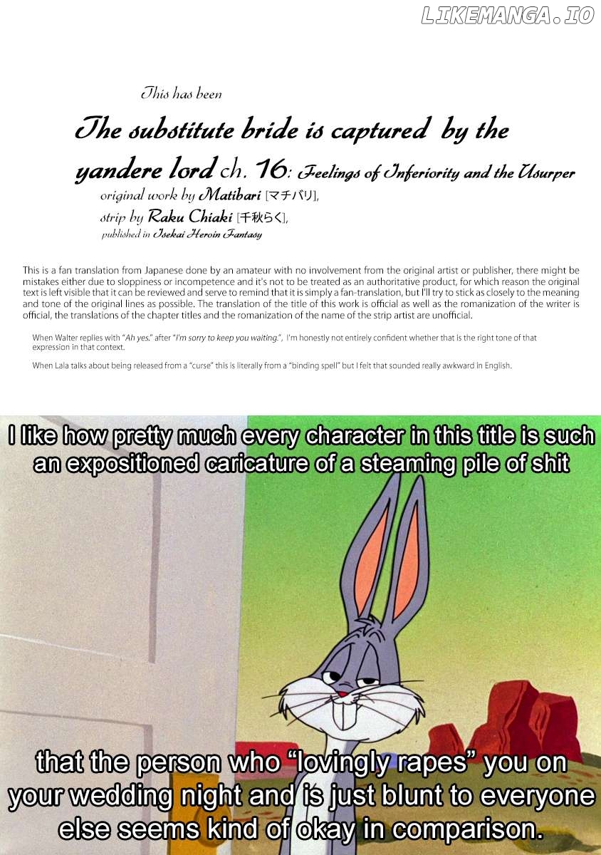 The substitute bride is captured by the yandere lord Chapter 16 - page 38