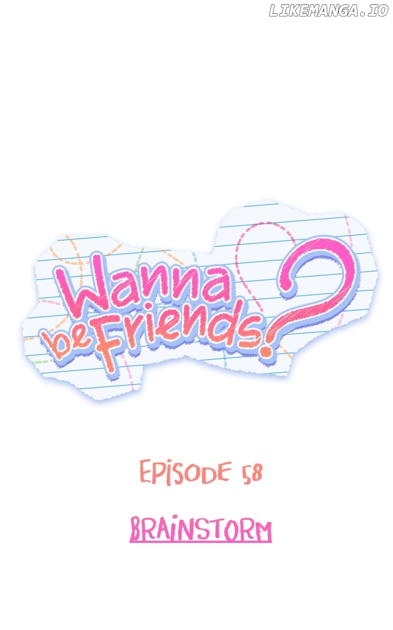 Wanna be Friends? Chapter 58 - page 1