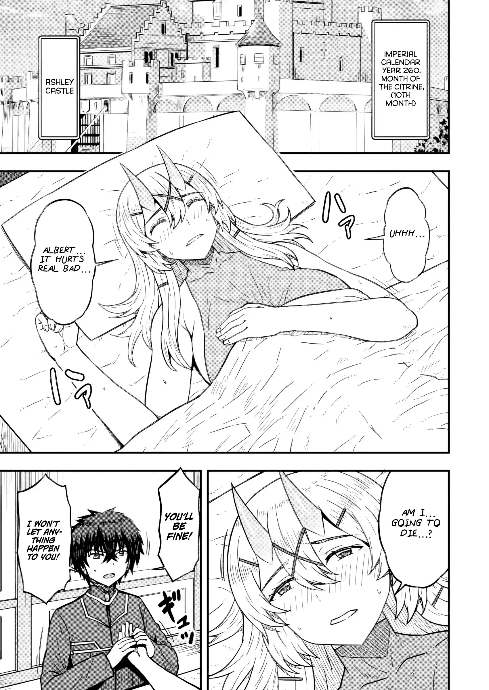 Isekai Saikyou no Yome desu ga, Yoru no Tatakai wa Ore no Hou ga Tsuyoi You desu ~Chiryaku o Ikashite Nariagaru Harem Senki~ Chapter 18 - page 1