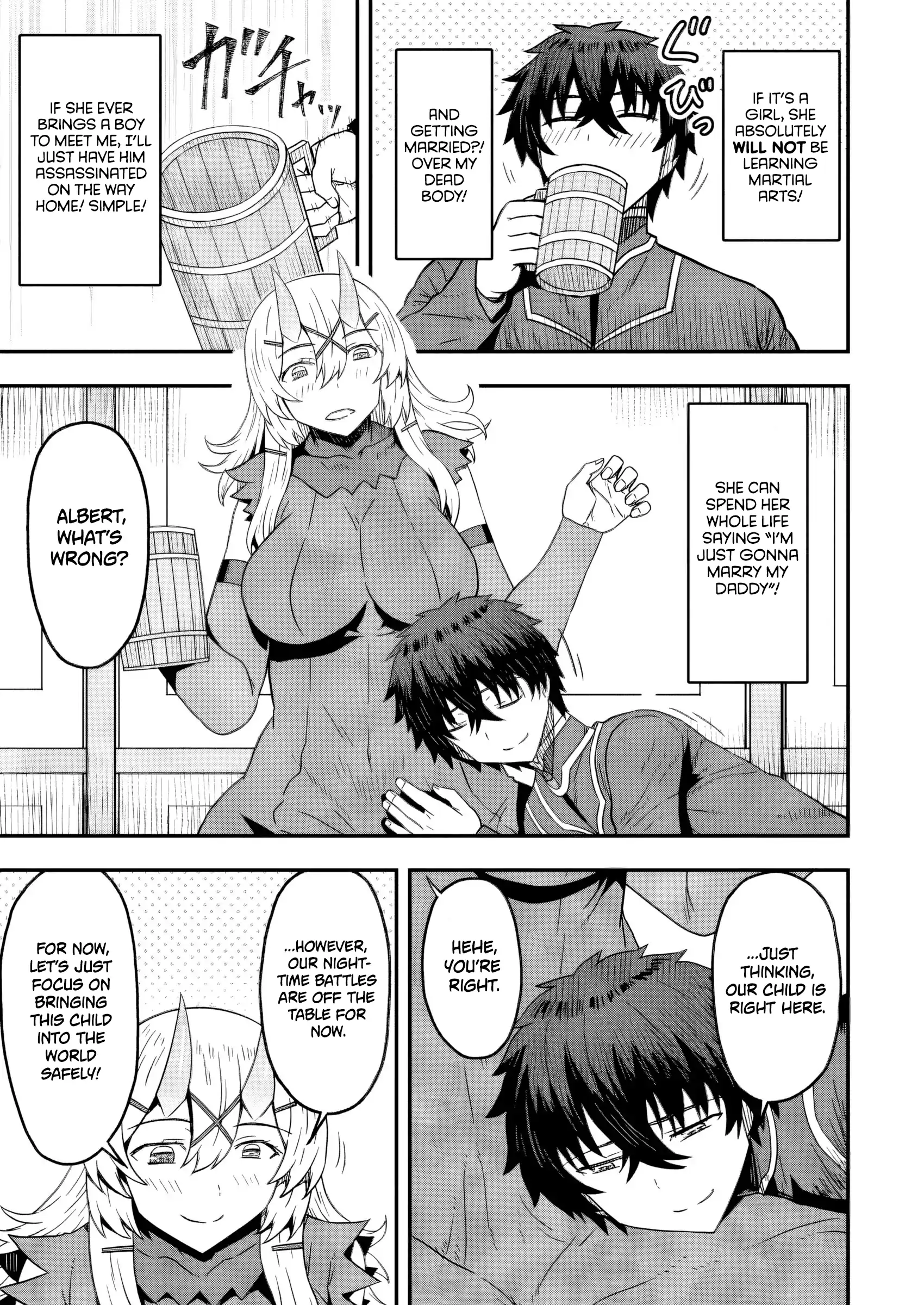 Isekai Saikyou no Yome desu ga, Yoru no Tatakai wa Ore no Hou ga Tsuyoi You desu ~Chiryaku o Ikashite Nariagaru Harem Senki~ Chapter 18 - page 19