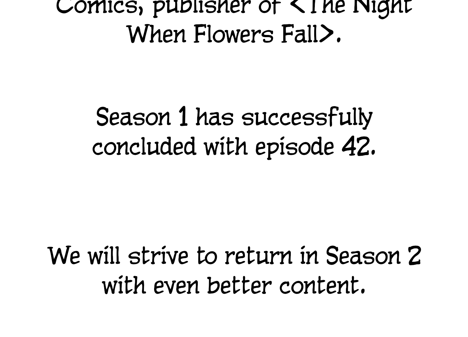The Night When Flowers Fall Chapter 42 - page 169