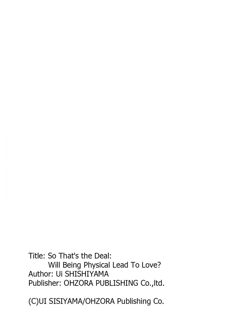So That's the Deal: Will Being Physical Lead To Love? Chapter 10.5 - page 5