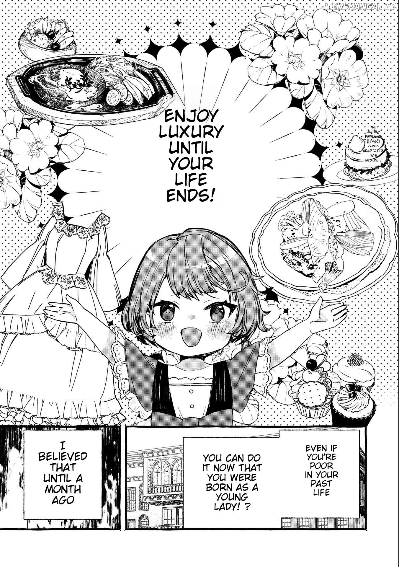 Zeitaku Zanmai Shitai no desu! ~Tensei Shita no ni Binbou nante Yurusenai no de, Mahou de Ryouchi Kaikaku~ Chapter 1 - page 1