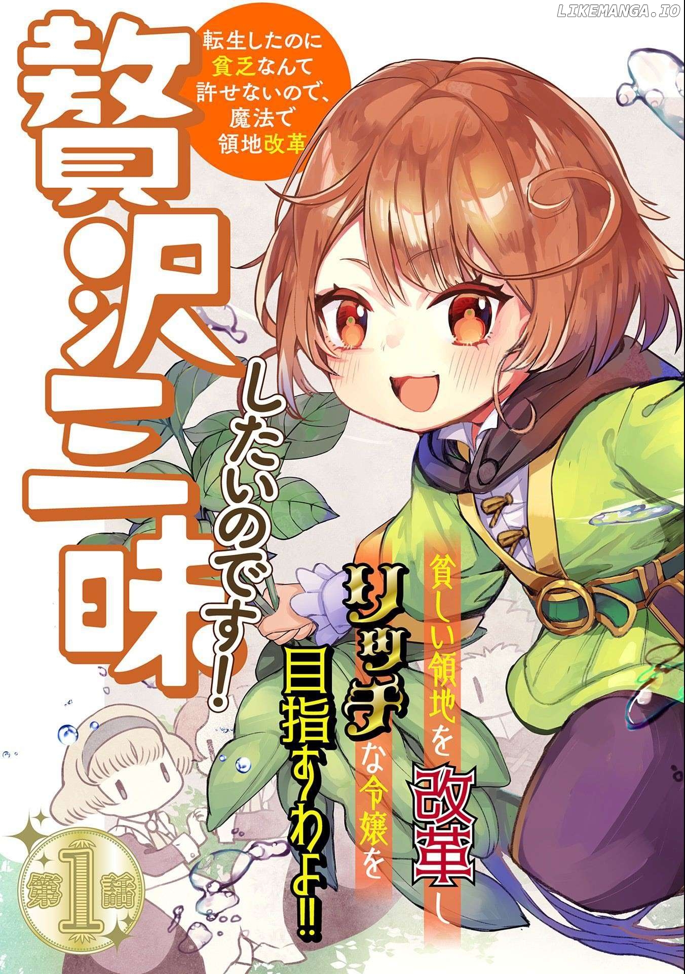 Zeitaku Zanmai Shitai no desu! ~Tensei Shita no ni Binbou nante Yurusenai no de, Mahou de Ryouchi Kaikaku~ Chapter 1 - page 5