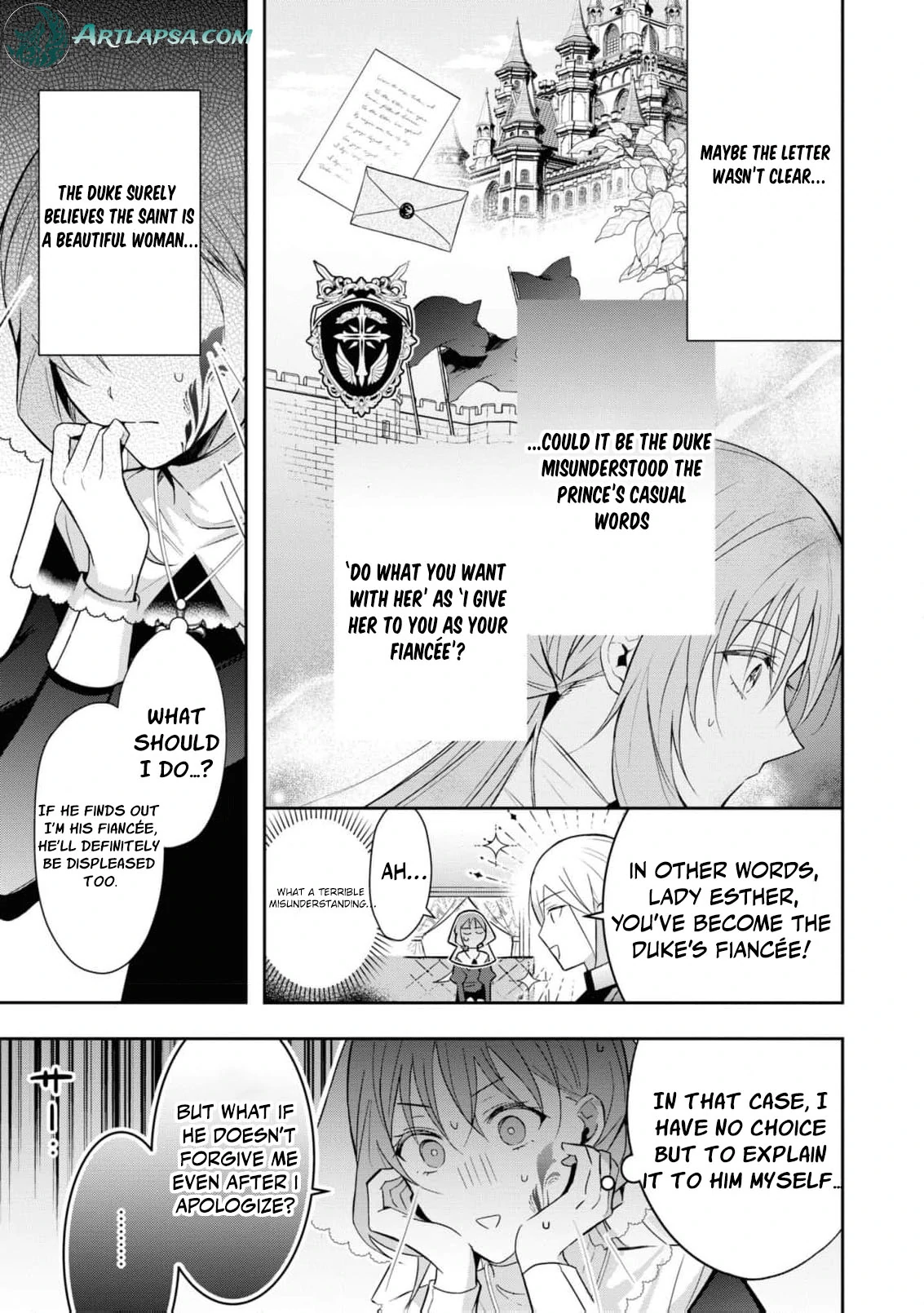 Nise Seijo da to Iwaremashita ga, Douyara Watashi ga Honmono no you desu ka? Chapter 5 - page 17
