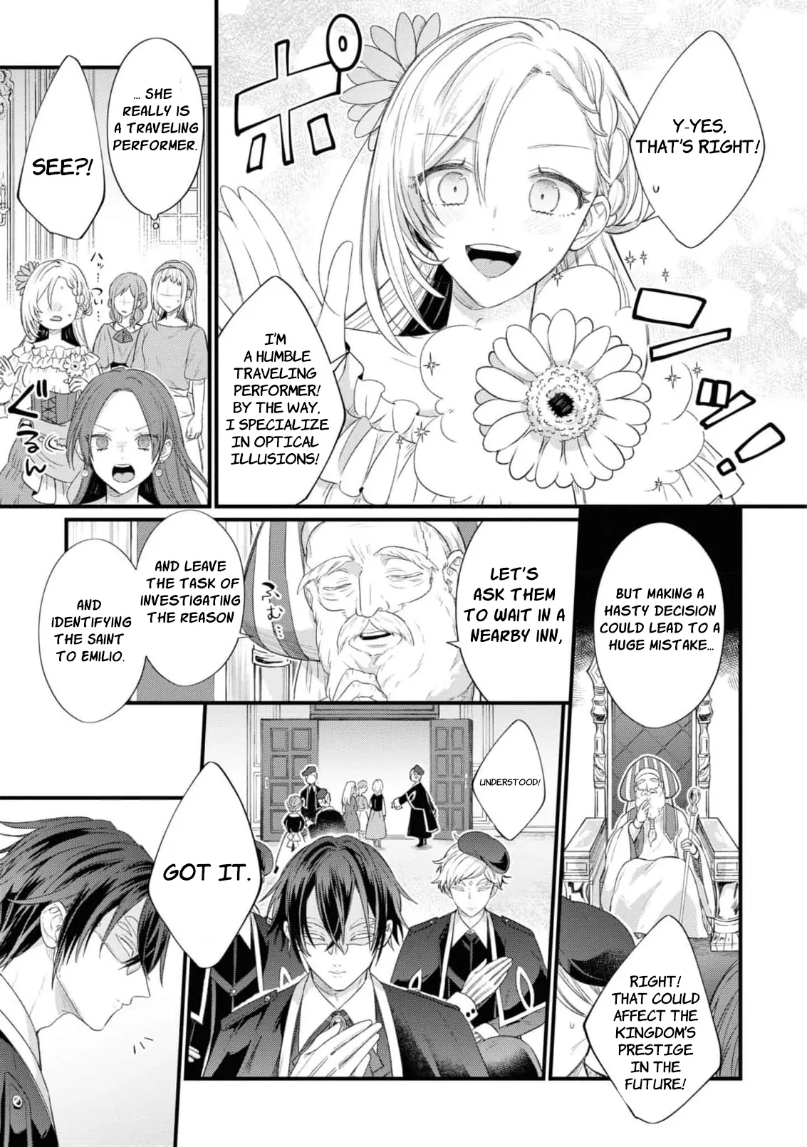 Nise Seijo da to Iwaremashita ga, Douyara Watashi ga Honmono no you desu ka? Chapter 7 - page 11