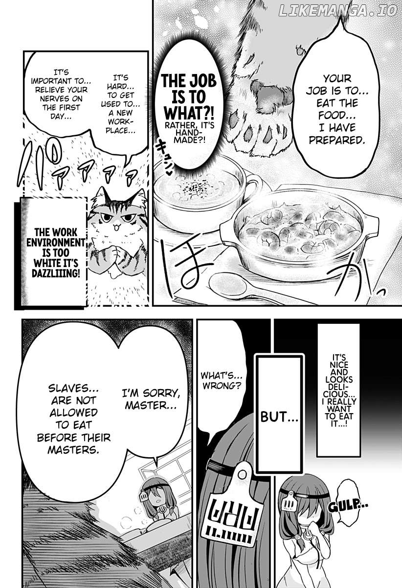 Dorei no Watashi-shi Mofumofu Shujin ga Toutokute Kyou mo Buji Shibou Chapter 1 - page 6