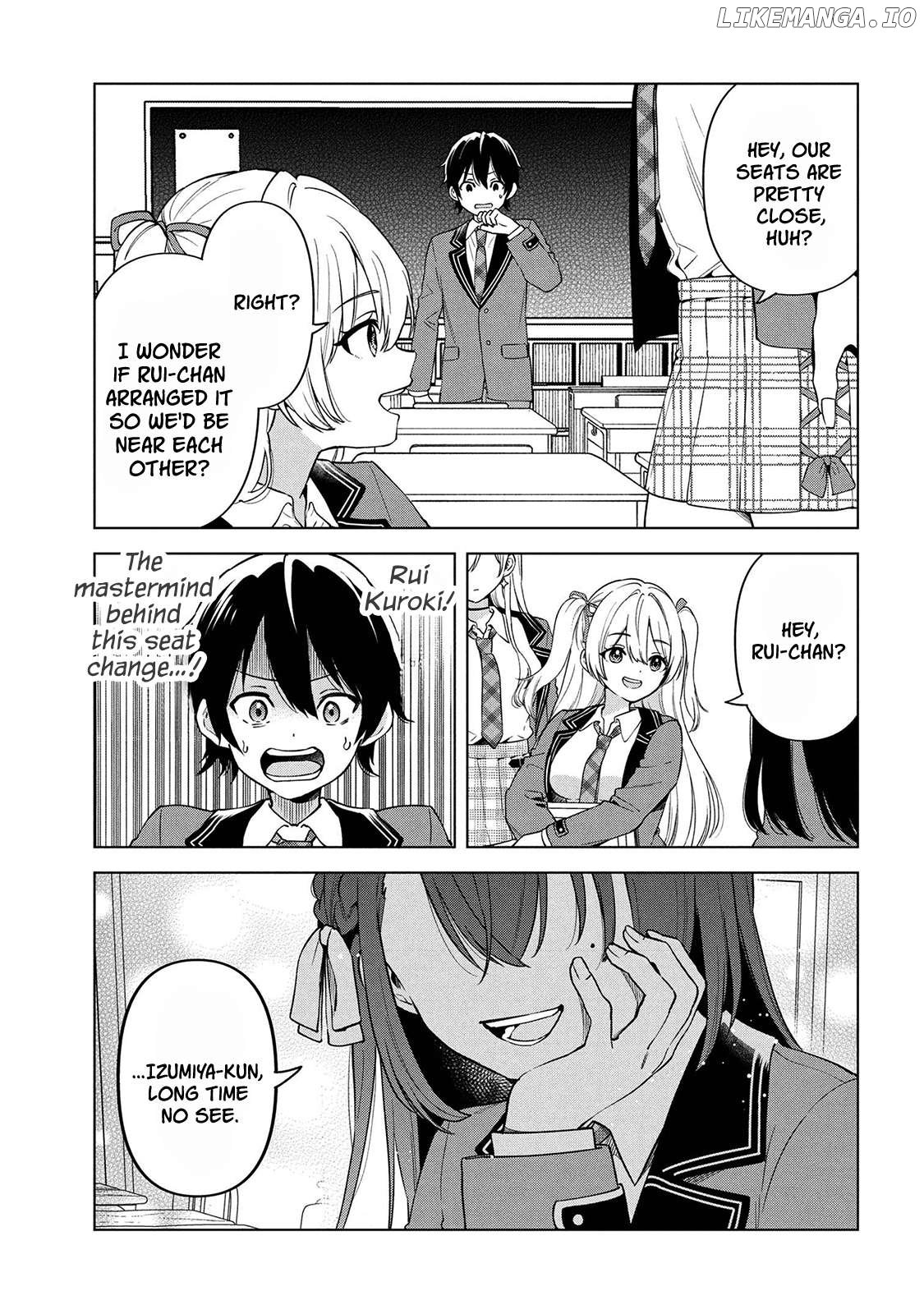Inkyā no ore ga sekigae de S-kyū bishoujo ni kakomaretara himitsu no kankei ga hajimatta Chapter 1 - page 14