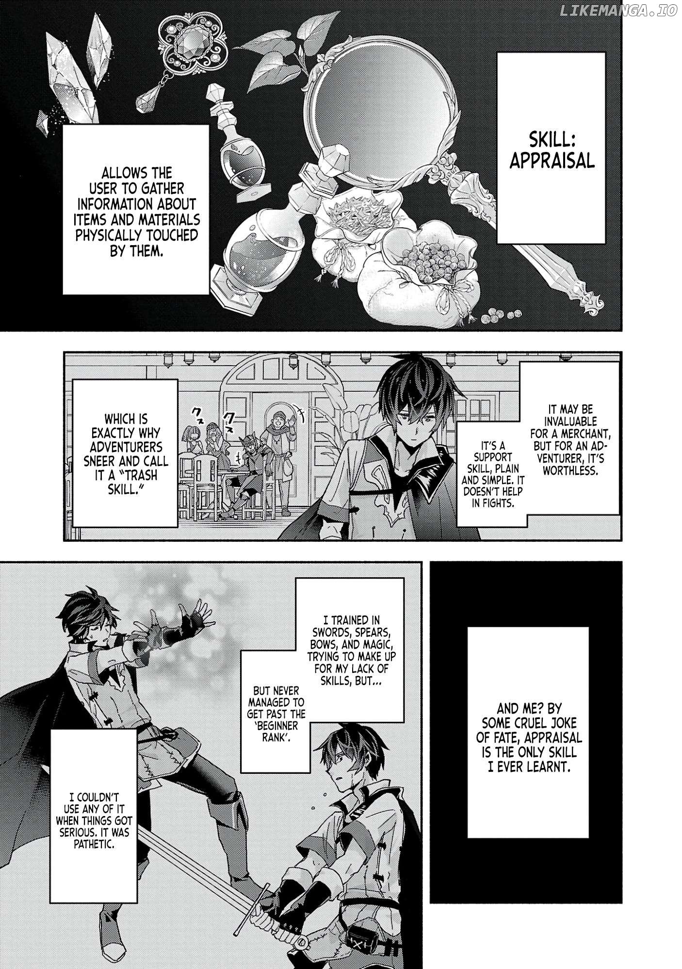 Kono Boukensha, Jinruishi Saikyou desu - Hazura Skill "Kantei" ga "Keishou" ni Kakusei shita no de, Amata no Eiyuu-tachi no Chikara wo Uketsugi Musou suru Chapter 1 - page 11