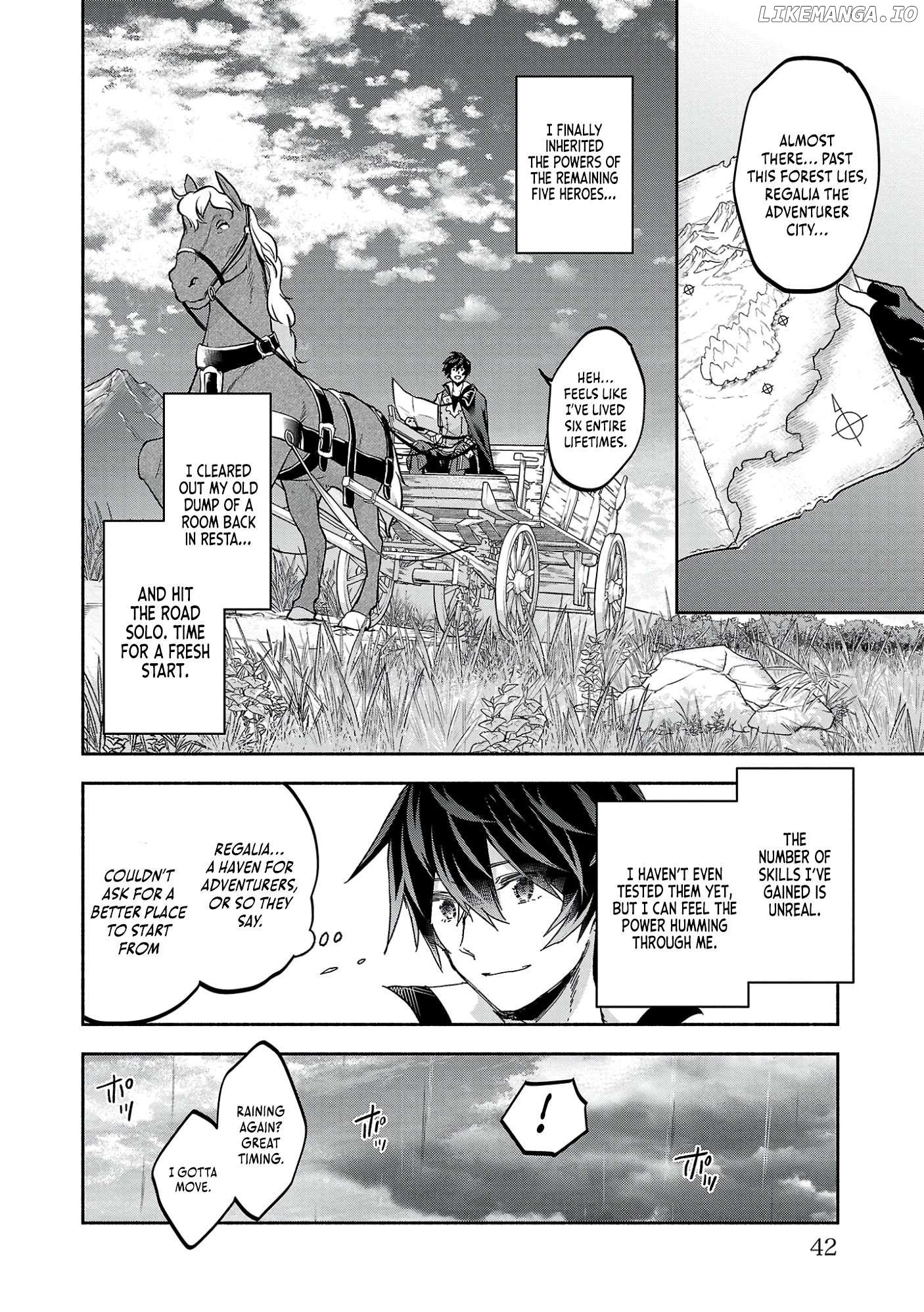Kono Boukensha, Jinruishi Saikyou desu - Hazura Skill "Kantei" ga "Keishou" ni Kakusei shita no de, Amata no Eiyuu-tachi no Chikara wo Uketsugi Musou suru Chapter 1 - page 44