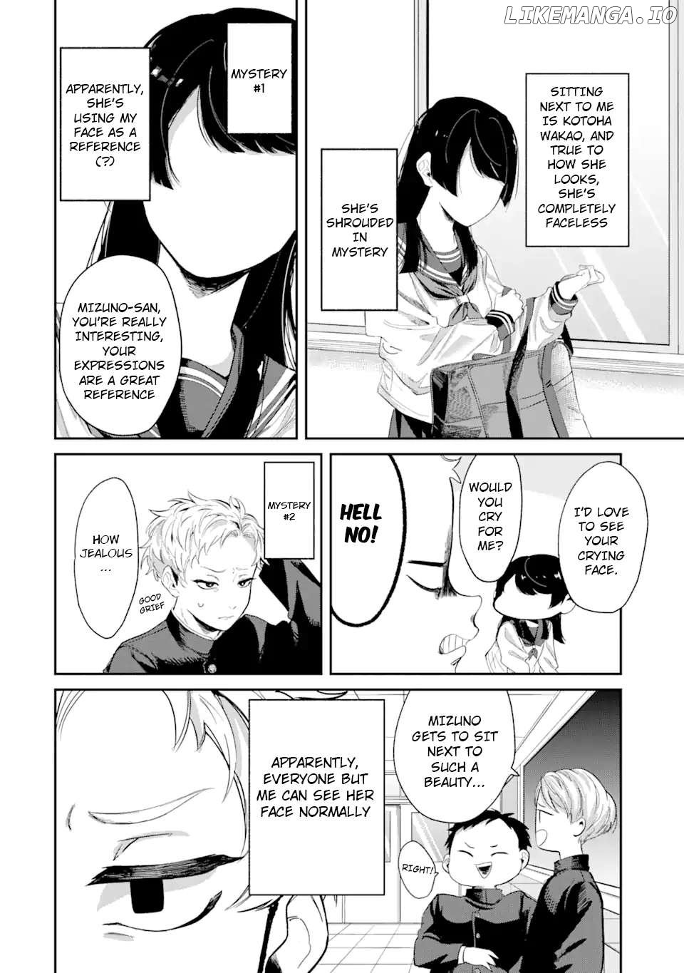 Tonari no Wakao-san wa Miesou de Mienai Chapter 1 - page 4