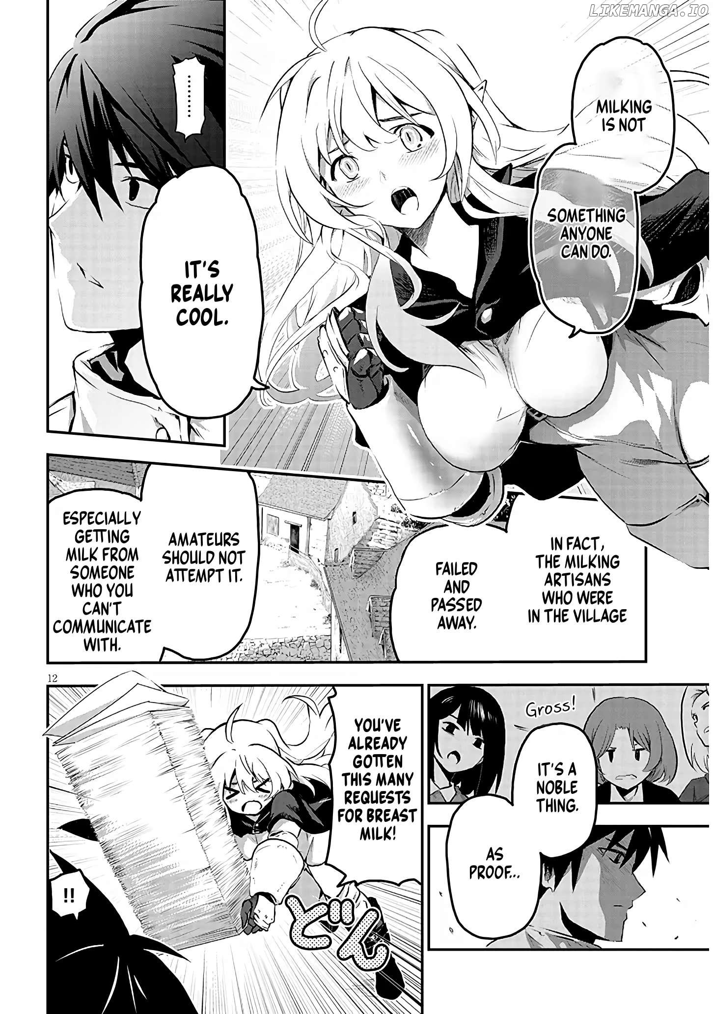 Milk-shibori Hunter no Isekai Sakunyuuki ~Nouka no Saenai Otoko ga Arayuru Shuzoku no Chiku-B o Moteasobi-toriko ni Suru~ Chapter 1.1 - page 12