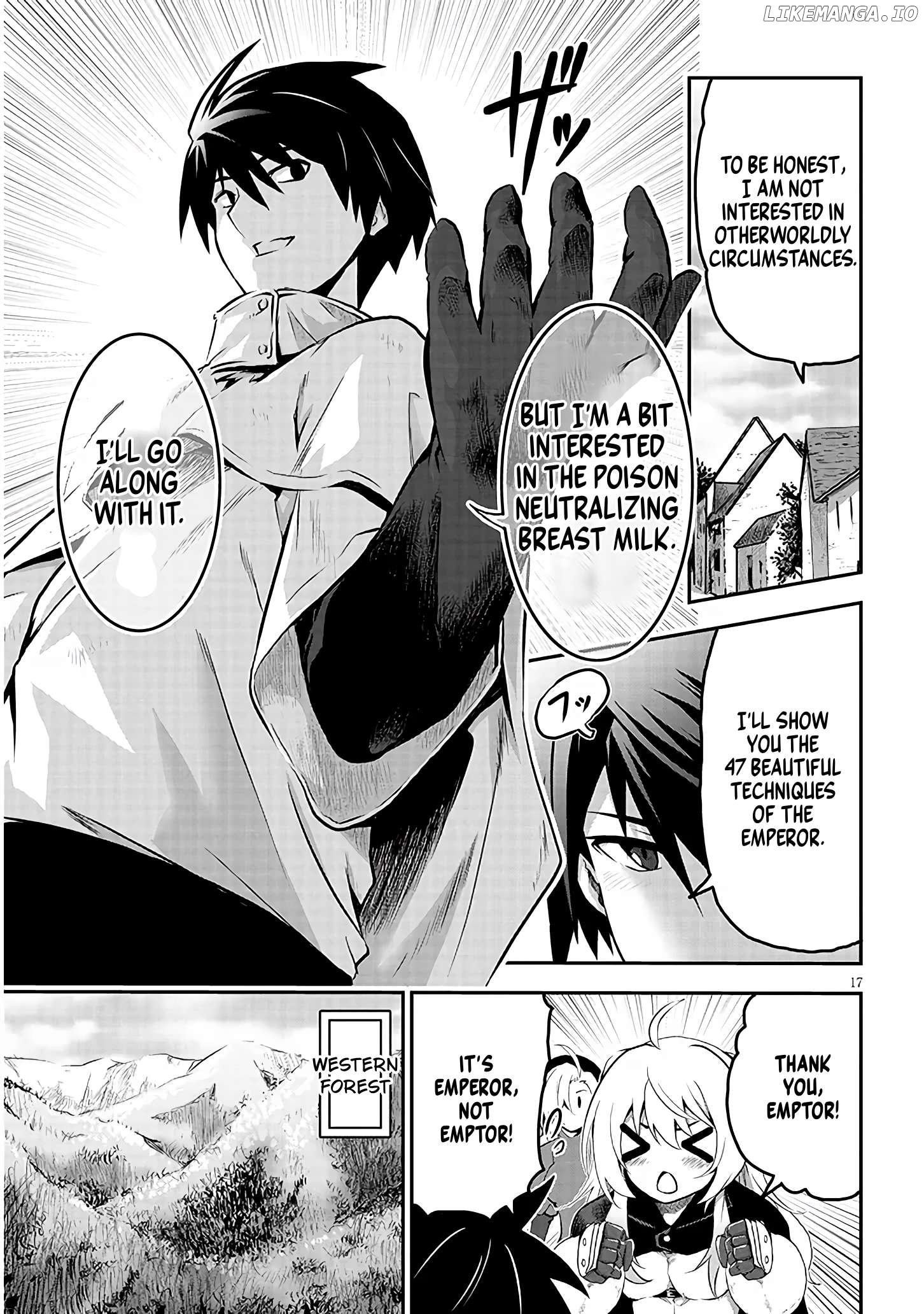 Milk-shibori Hunter no Isekai Sakunyuuki ~Nouka no Saenai Otoko ga Arayuru Shuzoku no Chiku-B o Moteasobi-toriko ni Suru~ Chapter 1.1 - page 17
