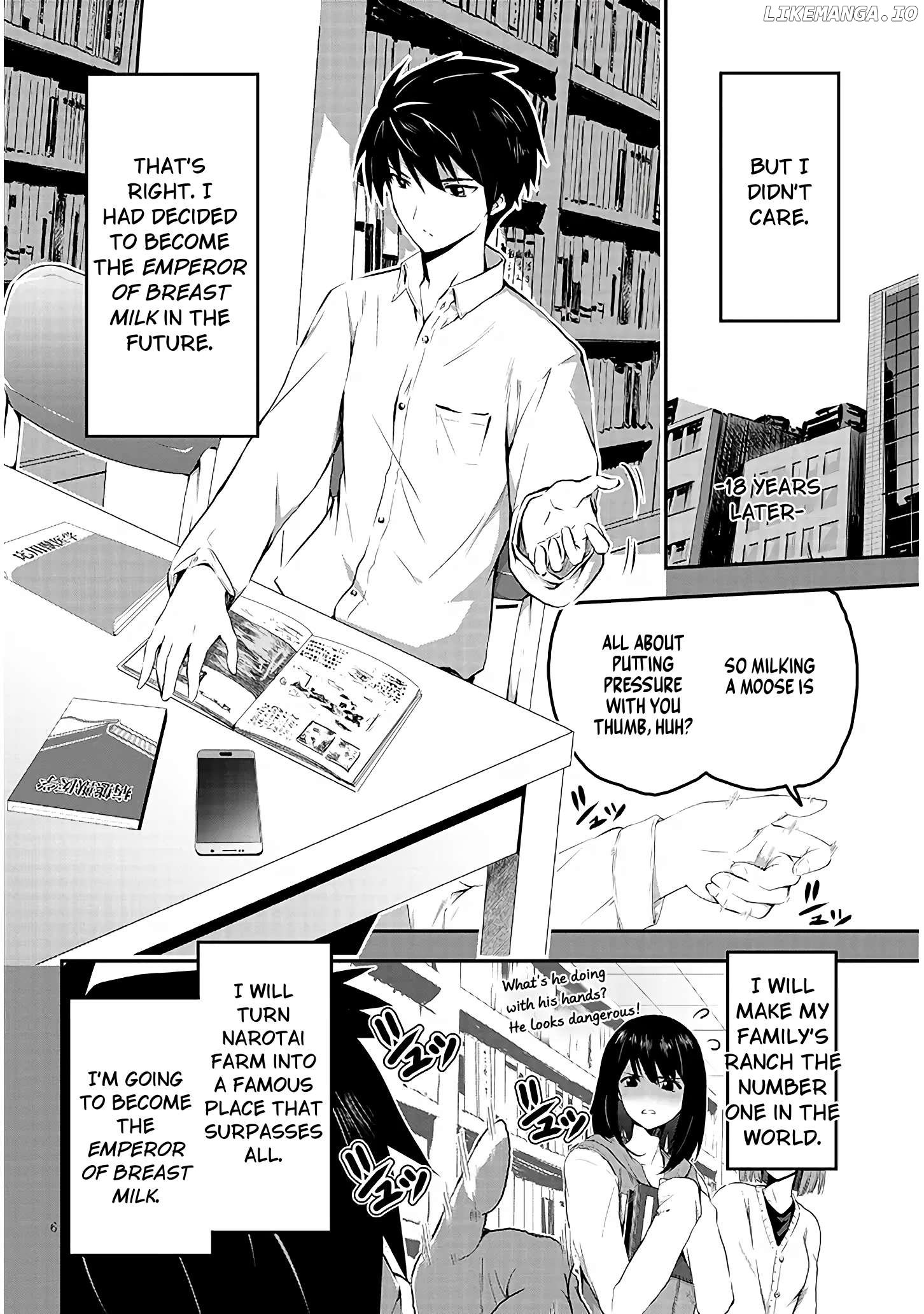 Milk-shibori Hunter no Isekai Sakunyuuki ~Nouka no Saenai Otoko ga Arayuru Shuzoku no Chiku-B o Moteasobi-toriko ni Suru~ Chapter 1.1 - page 6