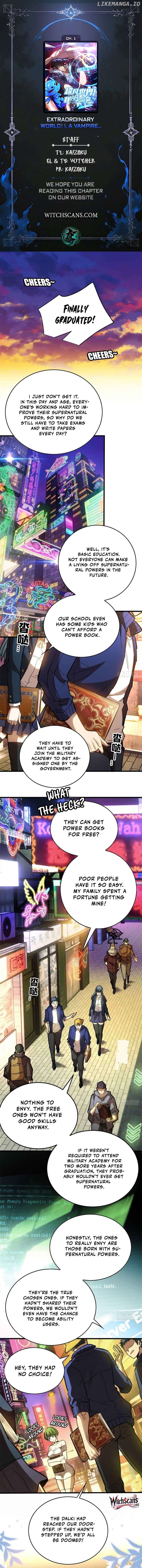 Extraordinary World! I, a vampire... Chapter 1 - page 1